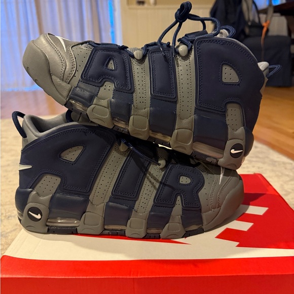 Nike Air More Uptempo Cool Grey Midnight Navy Sneakers Men’s 10.5 NWT Deadstock main image 6